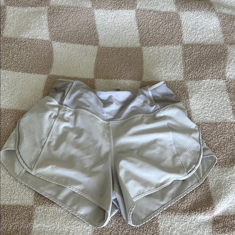 Women's White Athletic Shorts